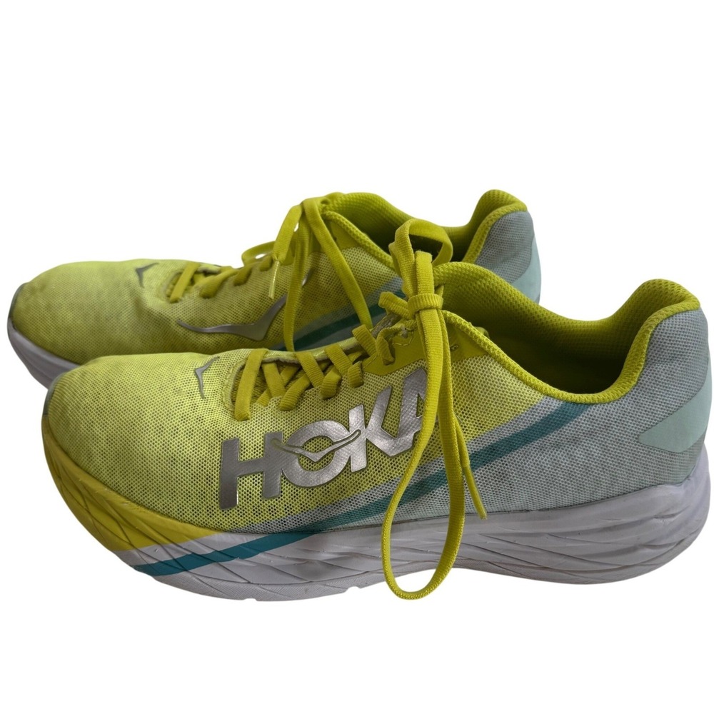 Hoka One One Rocket X Running Shoes Yellow 1113532 BGEPR Mens 8 Womens 9
